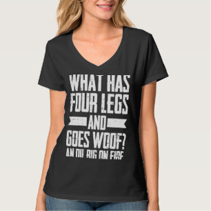 Camiseta Óleo de Fracking de Empilhador de Humor com Perfur