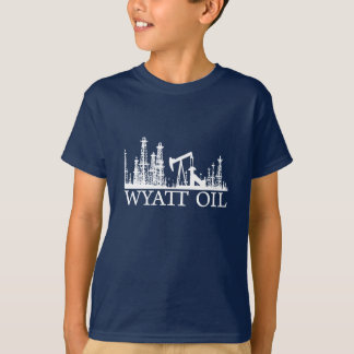 Camiseta Óleo de Wyatt/logotipo branco