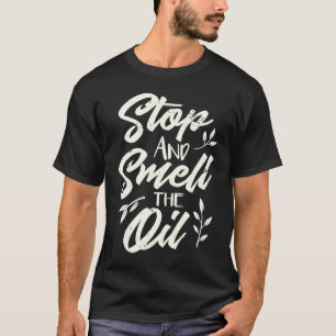 Camiseta Óleo Essencial Cheira As Mulheres Aromáticas Difus