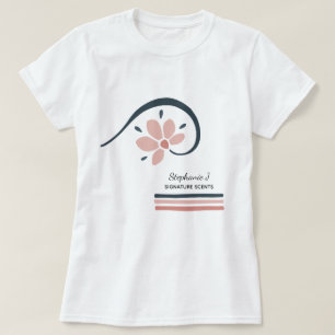 Camiseta Óleos Essenciais Florais da Moda Aromaterapia
