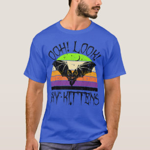 Camiseta Olha, Gatinhos Cérebros Bat Halloween