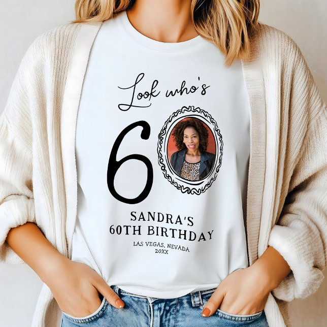 Camiseta Olha quem é 60 Foto 60 - Aniversário (Criador carregado)