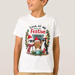 Camiseta Olha só para mim sendo festivo e engraçado, KID's