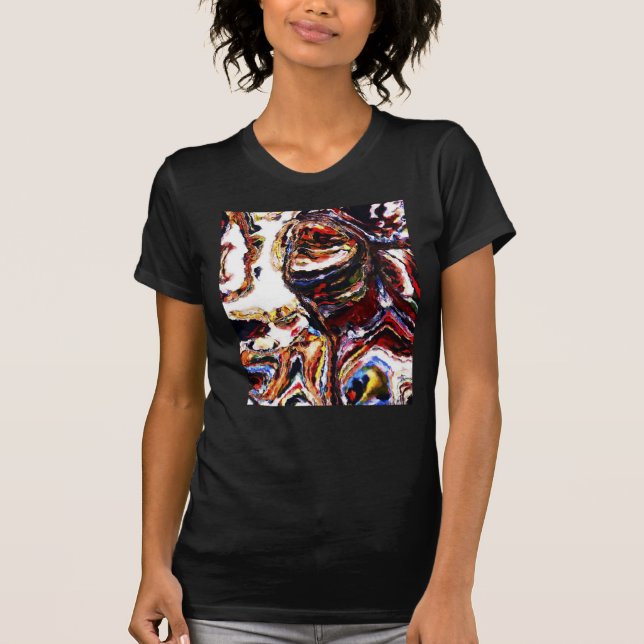 Camiseta "Olhando acima" a parte superior da arte das (Frente)
