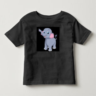 Camiseta Olhando Adorável Cute Amor Elefante imagem Impress