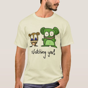 Camiseta olhando o