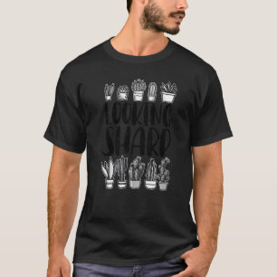 Camiseta Olhando Para O Cactus Sharp Para Homens Mulheres F