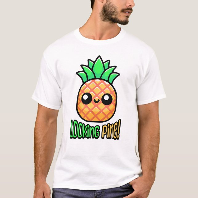 Camiseta Olhando Pine! Canhão de abacaxi (Frente)