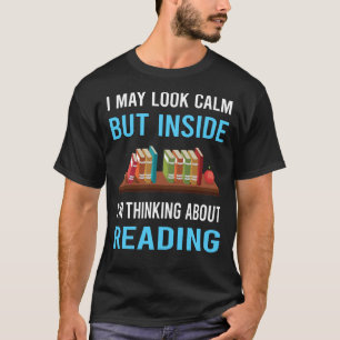 Camiseta Olhar com Calma Lendo Livros