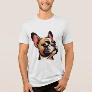 Camiseta Olhar Divertido Francês - Buldogue Francês Julgado
