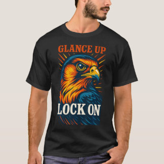 Camiseta Olhar do Falcão Bloqueio Olhar para Cima Entusiast