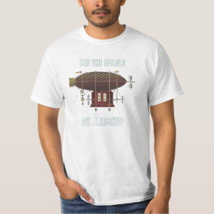 Camiseta Olhar do vintage do viagem da fantasia do balão de
