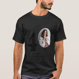 Camiseta Olhar Engraçado Quem Faz 40 Aniversário Estiloso d
