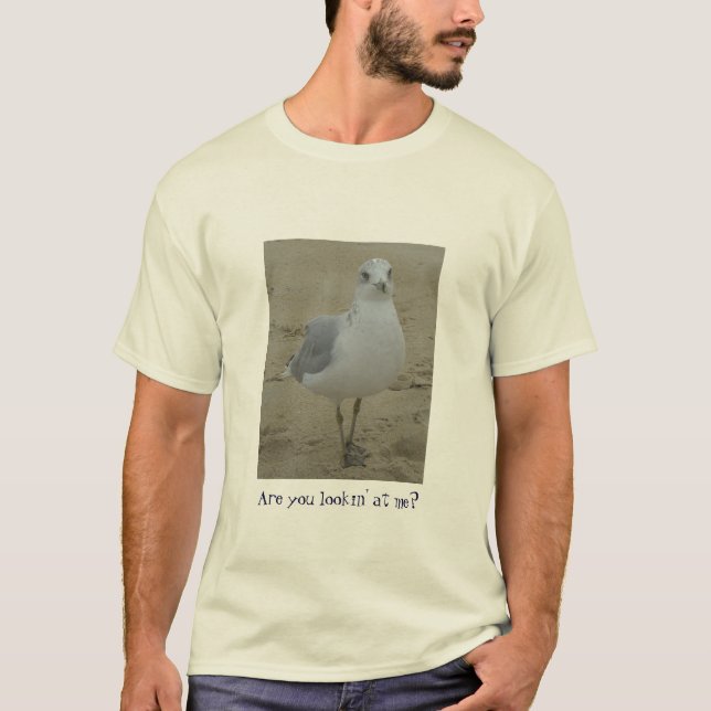 Camiseta Olhar fixo da gaivota (Frente)
