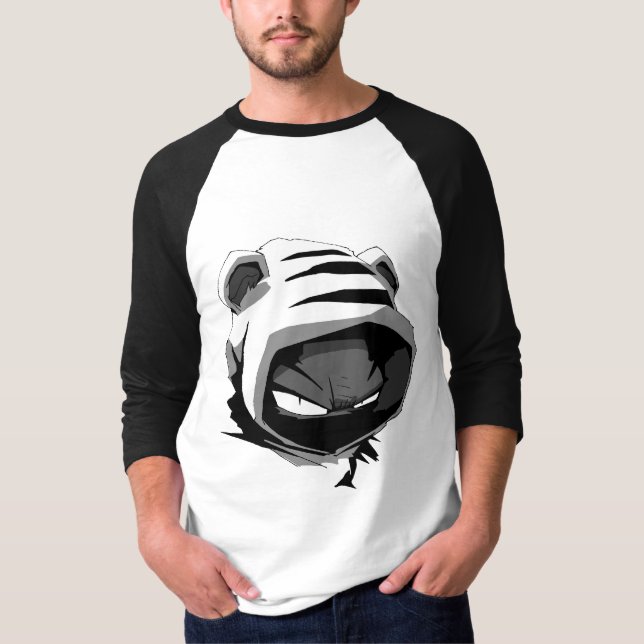 Camiseta Olhar fixo de Brunzie (luz) (Frente)
