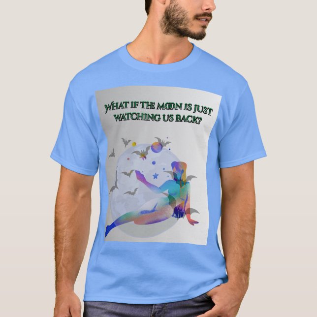 Camiseta Olhar Lunar: E Se a Lua Estivesse Nos Observando? (Frente)