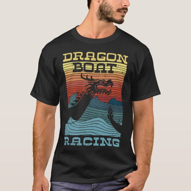 Camiseta Olhar Retroativo da Corrida de Barcos Dragões (Frente)