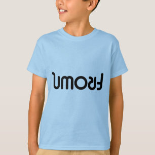 Camiseta Olhar severo de cabeça para baixo