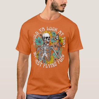 Camiseta Olharia Para O Meu Último Esqueleto De Pé Voador?