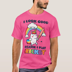 Camiseta Olhe Bem Porque Jogue Jogador De Críquete