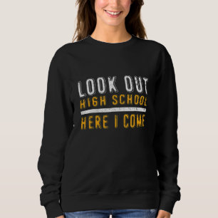 Camiseta Olhe Escola de Ensino Médio Aqui Vou Eu Pronto Par