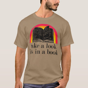 Camiseta Olhe, está em um livro Engraçado, policial de cami