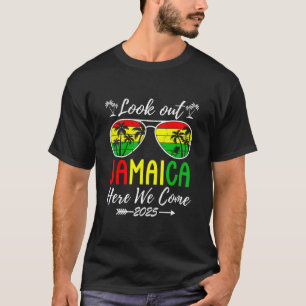Camiseta Olhe Jamaica 2025 Aqui Vamos Nós Férias em Família