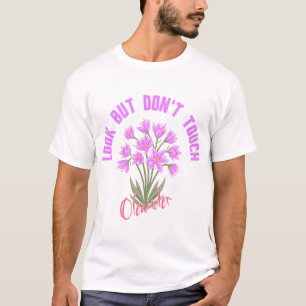 Camiseta Olhe Mas Não Toque Flor Venenosa Oleandro