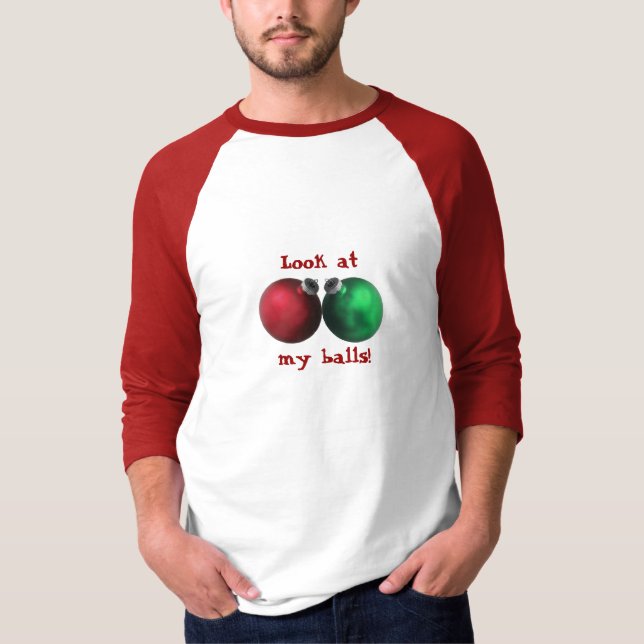 Camiseta Olhe minhas bolas! (Frente)