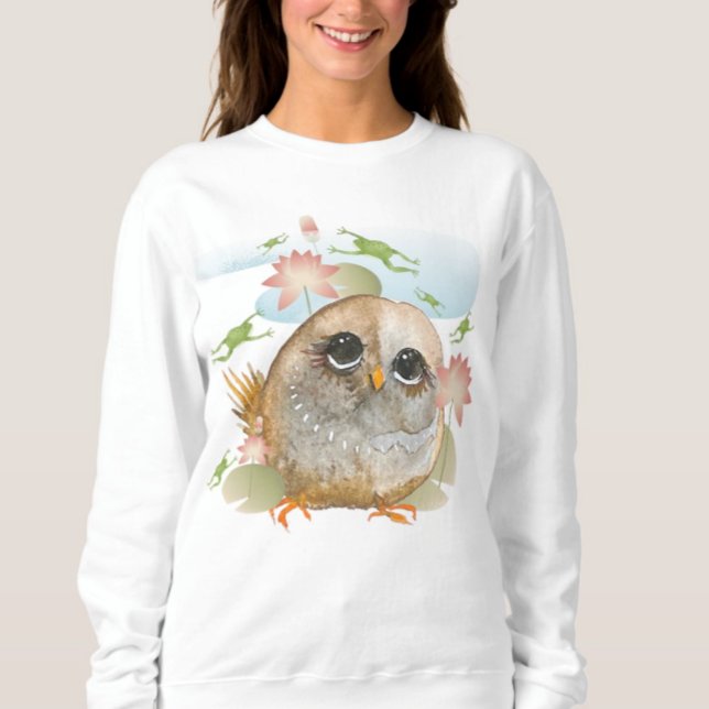 Camiseta OLHE o design LEAP B4 U na frente e atrás (Criador carregado)