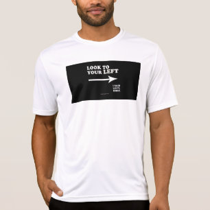 Camiseta Olhe para a esquerda SlipperyJoe's espesso ce geom