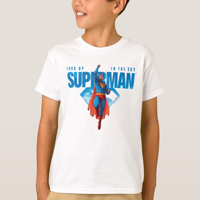 Camiseta Olhe para cima É o Super-Homem (Frente)