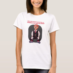 Camiseta Olhem para a escuridão por muito tempo e vocês a