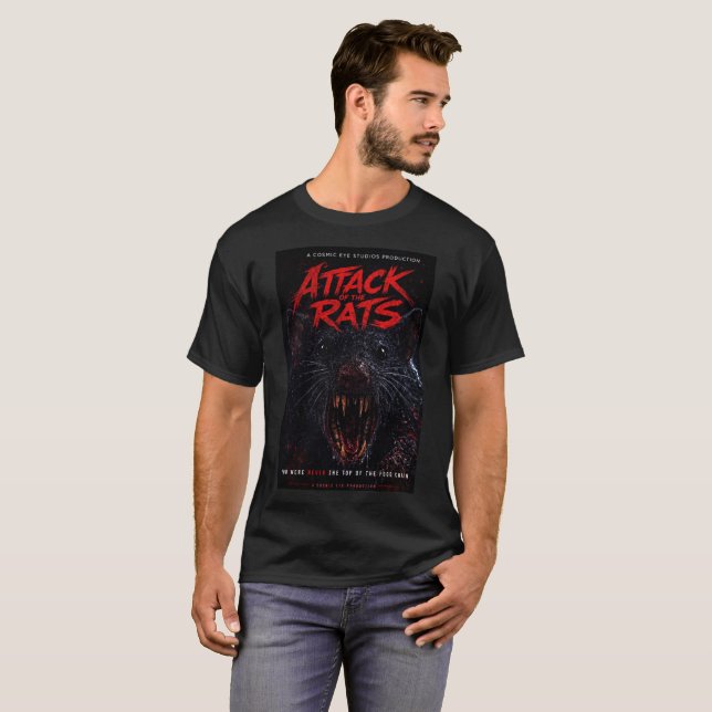 Camiseta Olho Cósmico™ – Ataque dos Ratos “Predador” (Frente Completa)