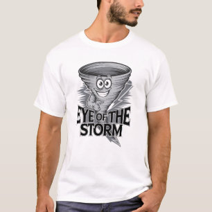 Camiseta Olho Da Tempestade Engraçado Tornado