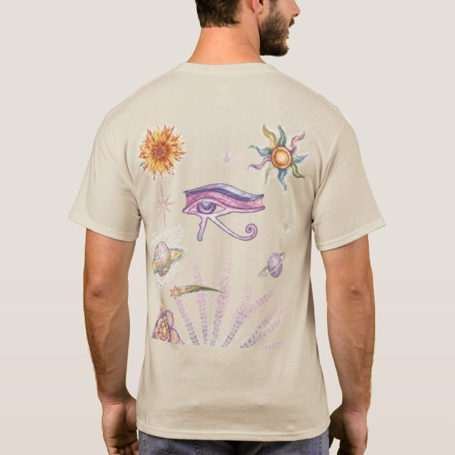 Camiseta Olho de Hórus Céleste Vintage  (Verso)