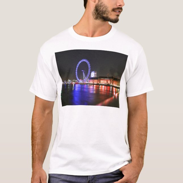 Camiseta Olho de Londres à Noite (Frente)