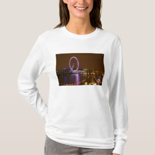 Camiseta Olho de Londres, Rio Tâmisa e luzes de