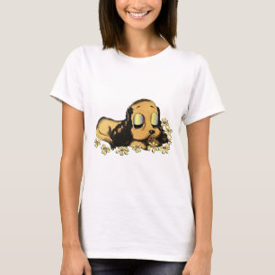 Camiseta olho grande dormindo Cachorro Cachorro Cartografia