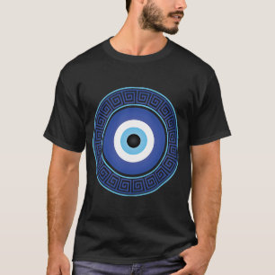 Camiseta Olho Grego Mau Em Círculo Chave Grega Mito Chave G