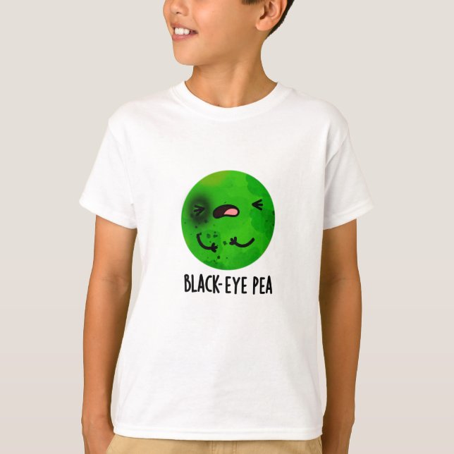 Camiseta Olho Negro Pea Engraçado Veggie Pun (Frente)