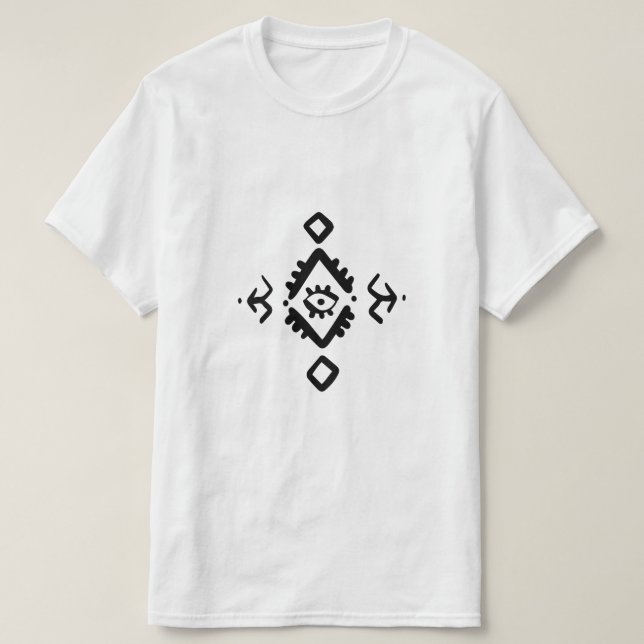Camiseta Olho para o Mau da Amazigh na Argélia do Norte de  (Frente do Design)