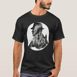 Camiseta Olho Privado legal Ou Detetive Silhouette, Nova Io