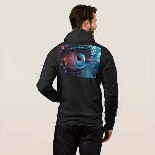 Camiseta Olho Quântico homens preto Bella capuz sweatshirt 