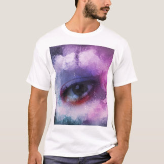 Camiseta olho roxo criativo