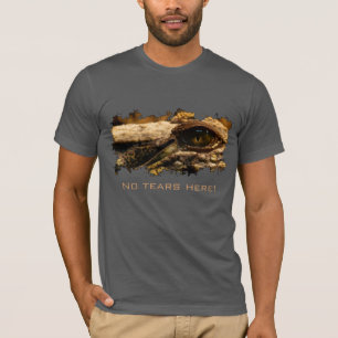 Camiseta Olho viril do crocodilo do divertimento, réptil,