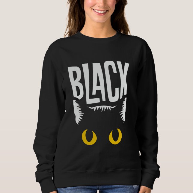 Camiseta Olhos Amarelos de Gato Negro (Frente)