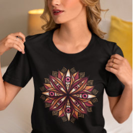 Camiseta Olhos assustadores Flores Psicodélicas Arte Trippy