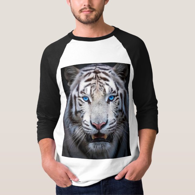 Camiseta Olhos Azuis Brancos (Frente)