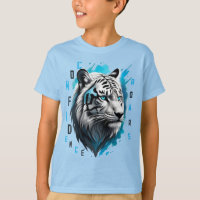Olhos Azuis Intensos: Tigre Branco Estirpado A Pre